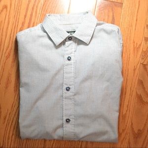 H&M Black and White Checked Button Up Shirt